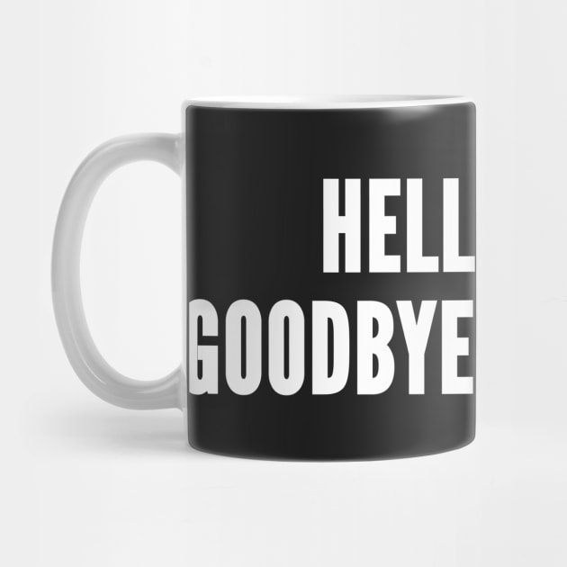 Hello Beer Goodbye Problems - Funny Novelty Slogan by sillyslogans